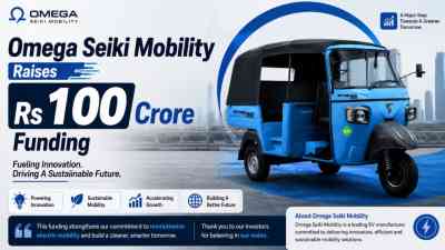 Omega Seiki Mobility Raises Rs 100 Crore Funding